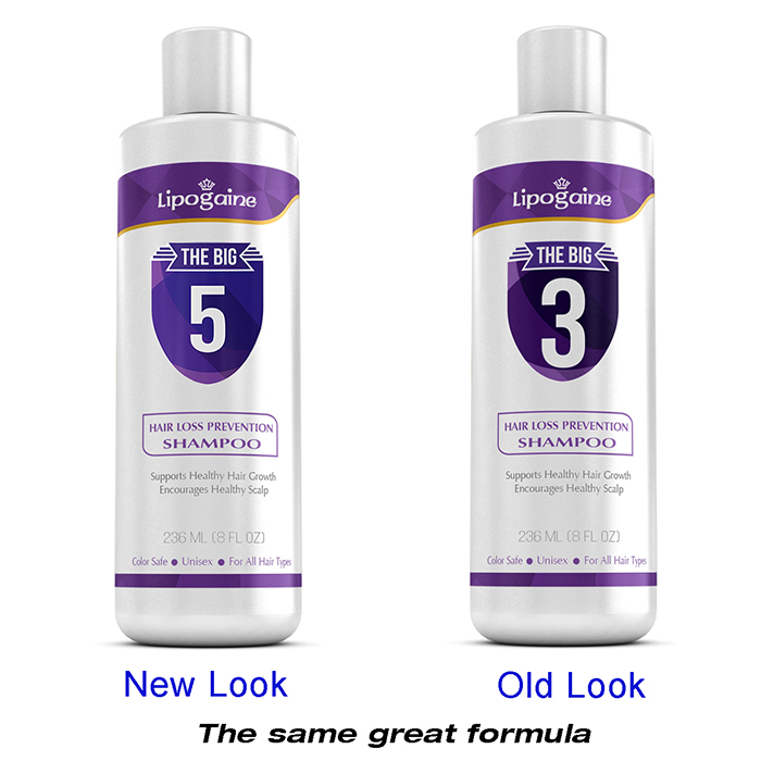 lipogaine big 5 shampoo vs lipogaine big 3 shampoo 